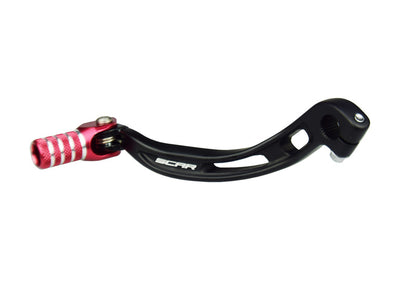 SCAR gear pedal black/red tip 