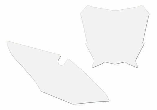 BLACKBIRD Plate Stickers White Honda CRF450R 