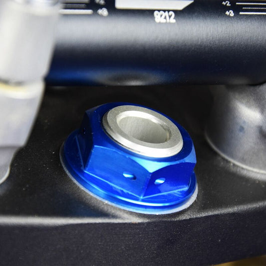 SCAR steering column nut blue 