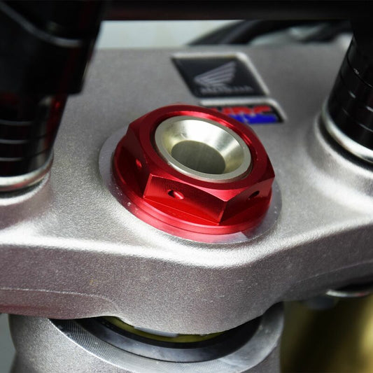 SCAR steering column nut red 