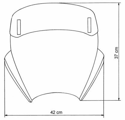 MRA VTNB Variotouring windshield with spoiler - smoke Naked Bikes