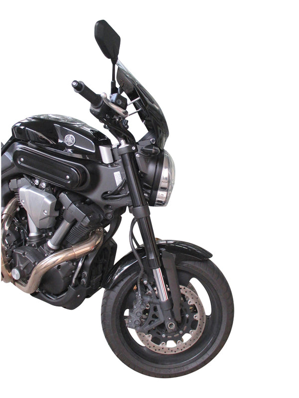 MRA VFSC V-Flow Naked Bikes windshield with spoiler - black