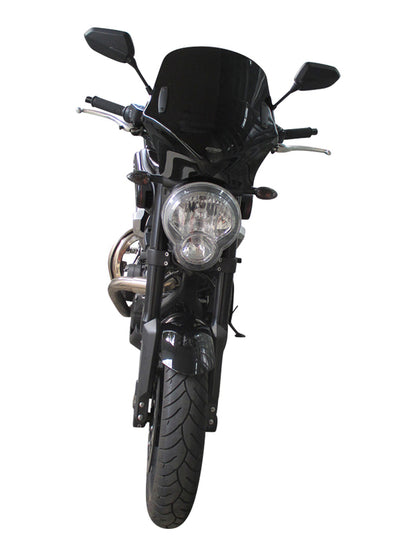 MRA VFSC V-Flow Naked Bikes windshield with spoiler - black