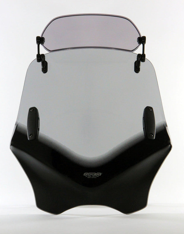 MRA VFXSC V-Flow Naked Bikes windshield with spoiler - smoke