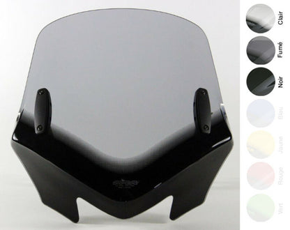 MRA VFSZ V-Flow Naked Bikes windshield with spoiler - smoke