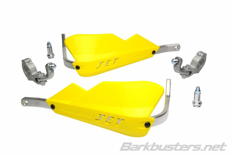 BARKBUSTERS Jet Handguard Set Two Point Mount Tapered Yellow