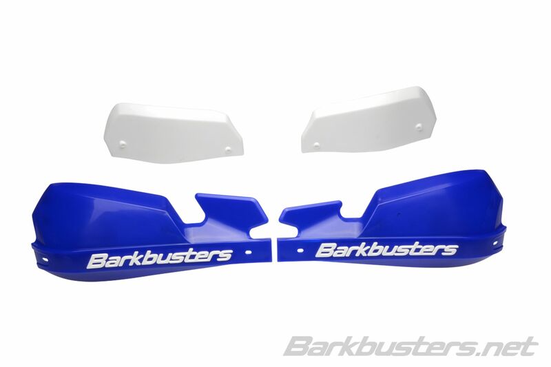 BARKBUSTERS VPS MX Handguard Plastic Set Only Silver/Black Deflector