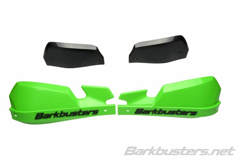 BARKBUSTERS VPS MX Handguard Plastic Set Only Silver/Black Deflector