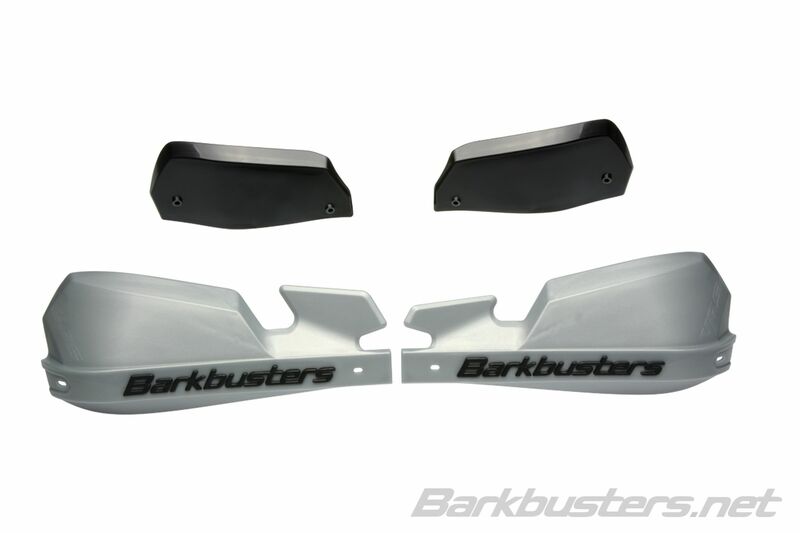 BARKBUSTERS VPS MX Handguard Plastic Set Only Silver/Black Deflector 