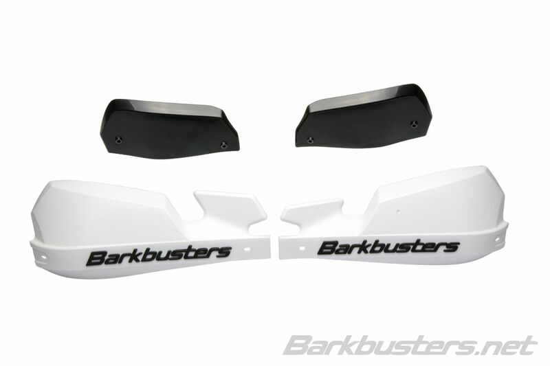 BARKBUSTERS VPS MX Handguard Plastic Set Only Silver/Black Deflector 