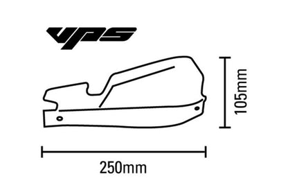 BARKBUSTERS VPS MX Handguard Set Universal Mount Yellow 