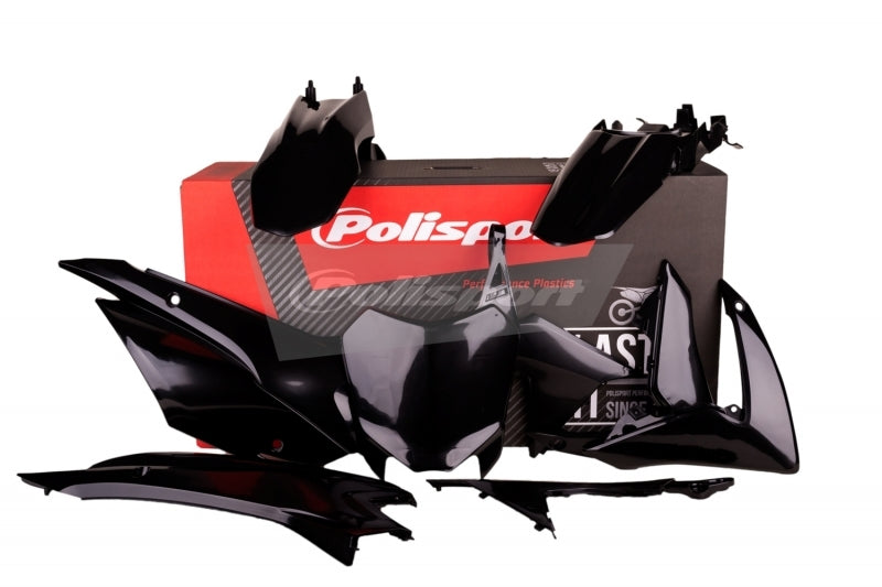 POLISPORT Plastic kit zwart Honda CRF110F