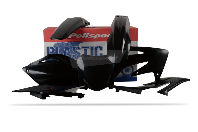 POLISPORT Plastic kit zwart Honda CRF250R