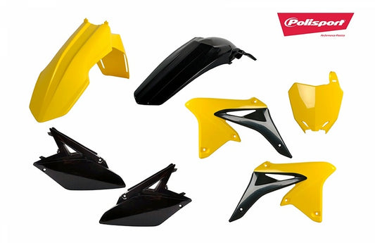 POLISPORT Plastic kit yellow/black Suzuki RM-Z250 