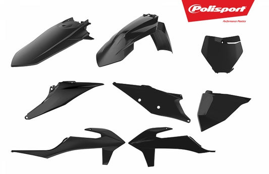 POLISPORT Plastic kit black KTM SX/SX-F 