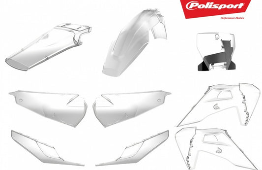 POLISPORT Plastic kit clear Husqvarna 