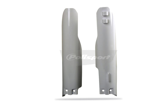 POLISPORT Front fork protectors white Suzuki RM125/RM250