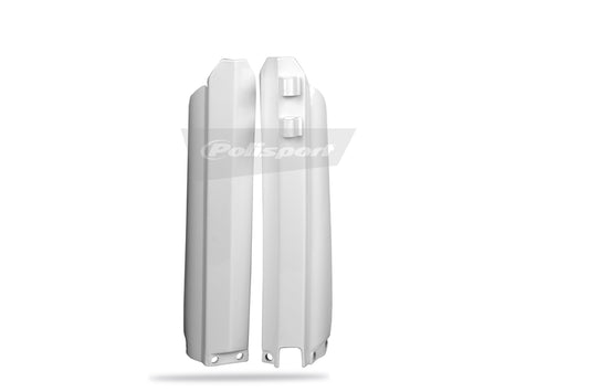 POLISPORT Front fork protectors white Yamaha