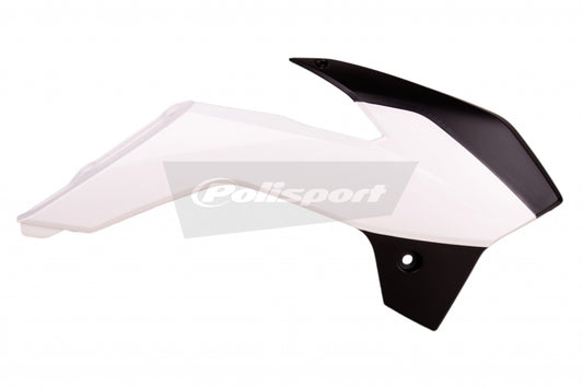 POLISPORT Radiator shrouds black/white KTM SX85