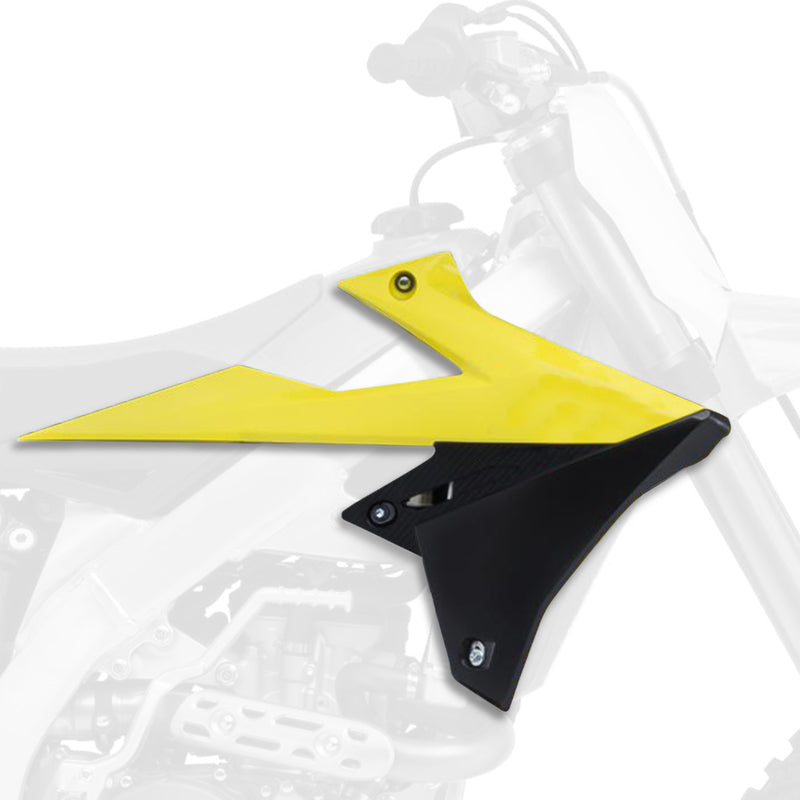 POLISPORT Radiator shrouds OEM color (2018) yellow/Suzuki RM-Z450