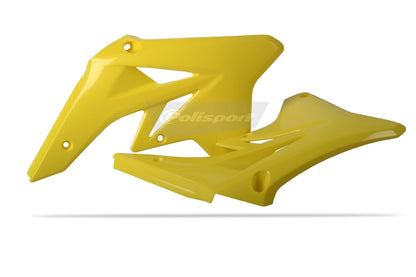 POLISPORT Radiator shrouds yellow Suzuki RM-Z250