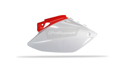 POLISPORT Zijnummerplaten OEM kleur rood/wit Honda CRF450R