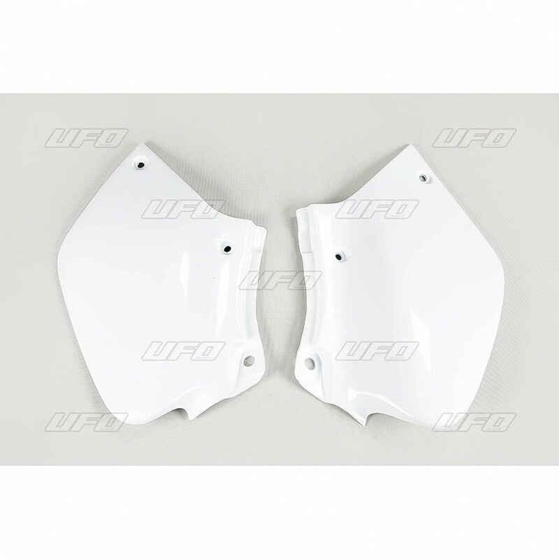 UFO Side number plates white Honda XR250R/400R