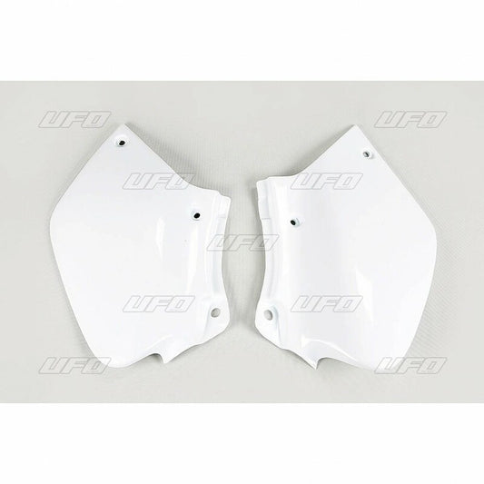 UFO Side number plates white Honda XR250R/400R