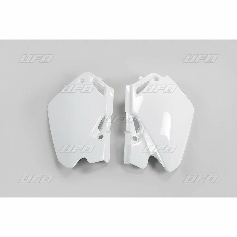 UFO Side number plates white Honda CR85R/85RB