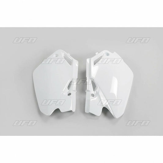 UFO Side number plates white Honda CR85R/85RB