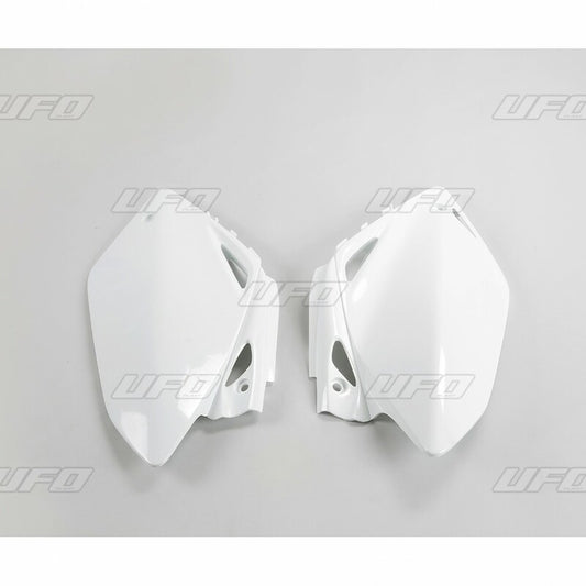 UFO Side number plates white Honda CRF450R