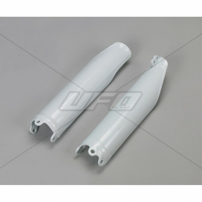 UFO Front fork protectors white Honda CRF450R