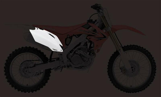 UFO Side number plates white Honda CRF250R/450R