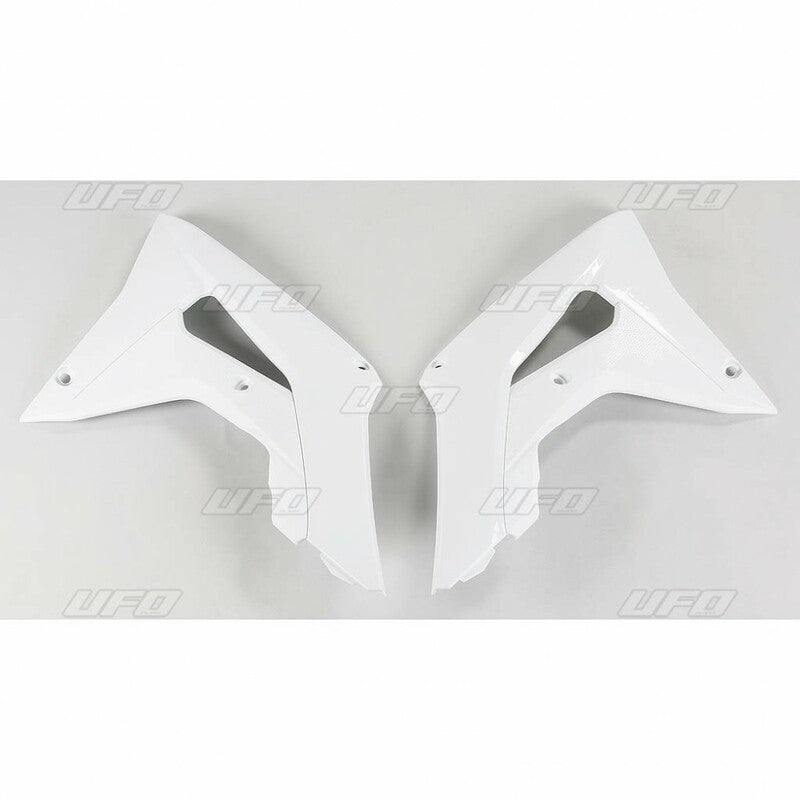 UFO Radiator shrouds white Honda CRF450R