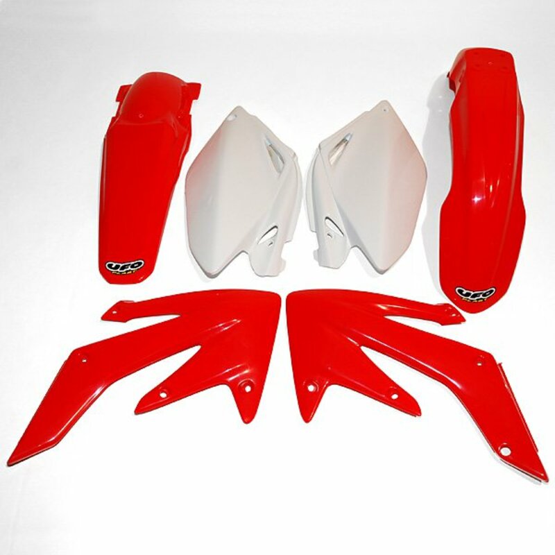 UFO Plastic kit OEM color red/white Honda CRF250R