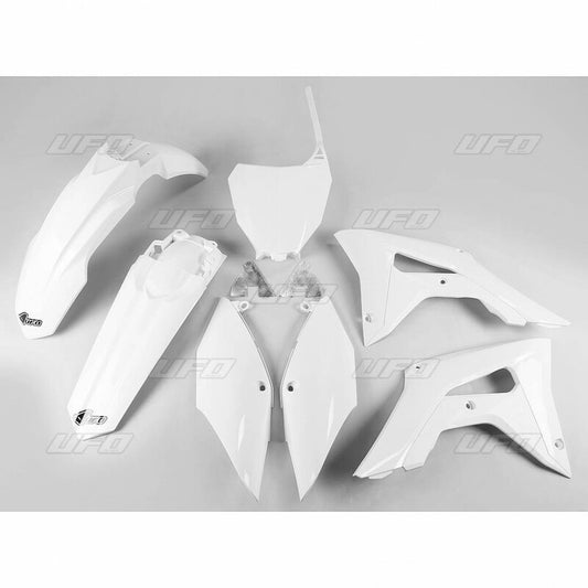 UFO Plastic kit white Honda CRF450R