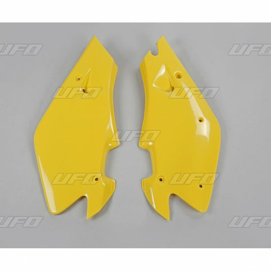 UFO Side number plates yellow Husqvarna