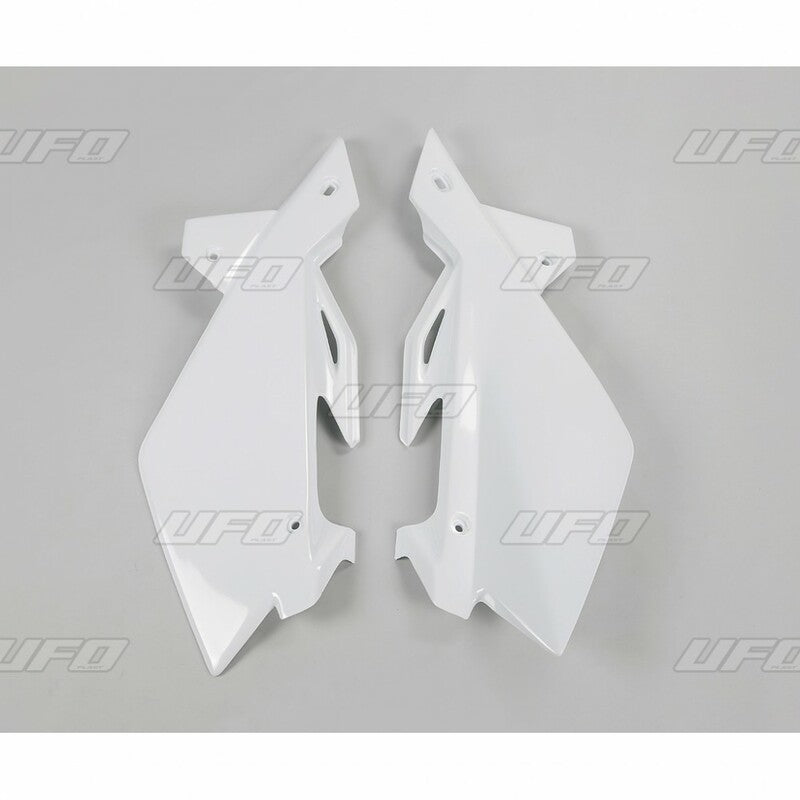 UFO Side number plates white Husqvarna