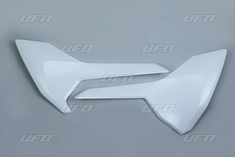 UFO Side number plates white Husqvarna TC85