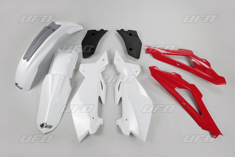 UFO Plastic kit OEM color white/red/grey Husqvarna CR125/CR250