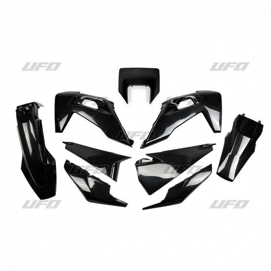 UFO Plastic kit black Husqvarna FE/TE 