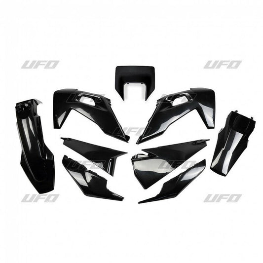 UFO Plastic kit zwart Husqvarna FE/TE