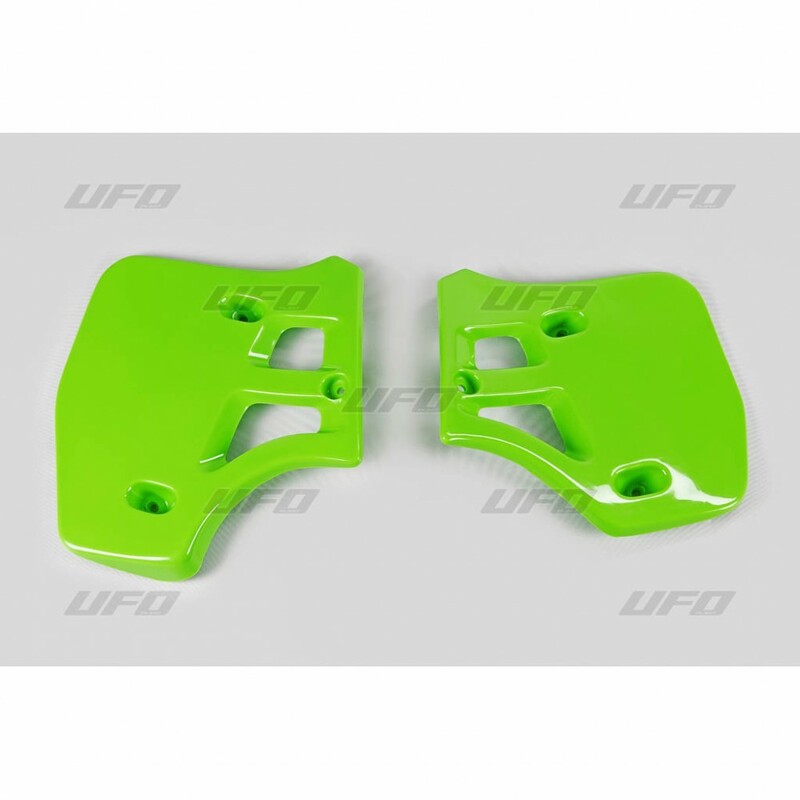 UFO Radiator shrouds green Kawasaki KX250/500