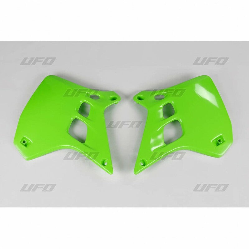 UFO Radiator shrouds green Kawasaki KX250