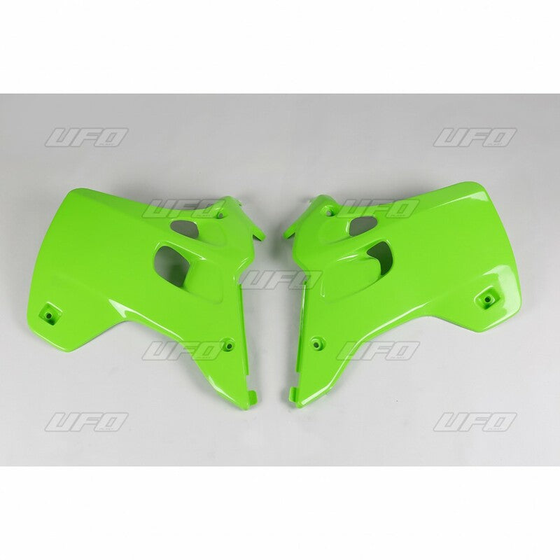 UFO Radiator shrouds green Kawasaki KX125/250