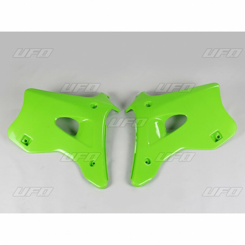 UFO Radiator shrouds green Kawasaki KX125/250