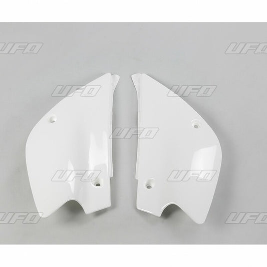 UFO Side number plates white Kawasaki KX80/85