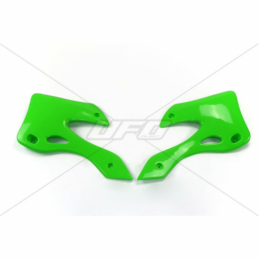 UFO Radiator shrouds green Kawasaki KX125/250