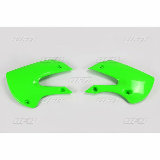 UFO Radiator shrouds green Kawasaki KX65/KLX110