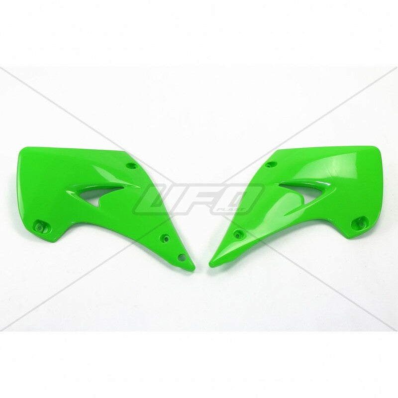 UFO Radiator shrouds green Kawasaki KX125/250